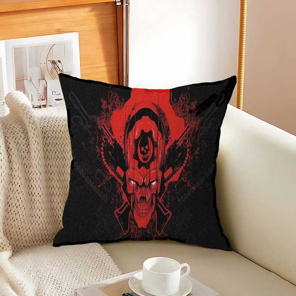 G-Gears O-Of W-War Decorative Room Aesthetics Pillow Case Home Decor Bedroom Sofa Bed Couch Pillow Cover 45x45
