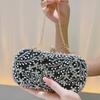 Glänzende Handgefertigte Partytasche Strahlende Blume Damen Kristall Perlen Clutch Abendtaschen Ausgeschnitten Hochzeit Schulterhandtasche Und Geldbörse