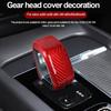 Car Styling For Volvo XC60 XC90 XC40 S60 V60 S90 v90CC C40 Central Control Gear Head Carbon Fiber Gear Cover Sleeve Car Sticker
