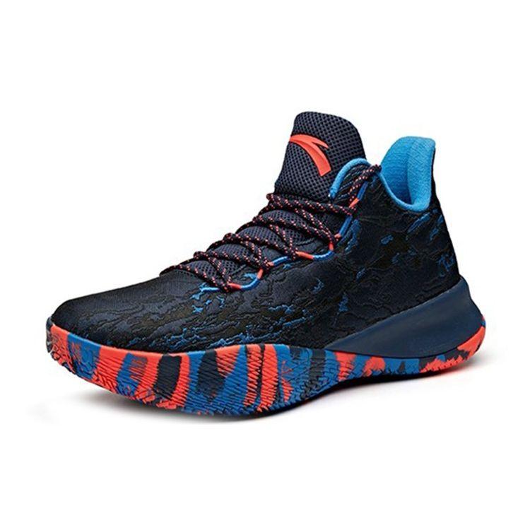 Anta Comfortable Versatile Mid-Top Basketball Shoes Men Sneakers Blue 11941621-6