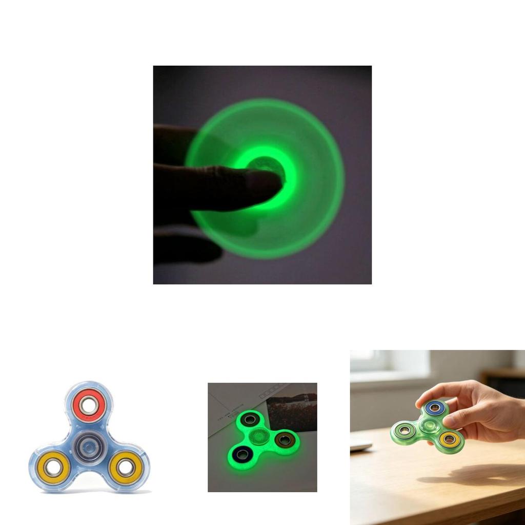 Led Light Spinner Toy With Visual Stimulation For Stress Relief And Focus