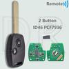 DR OUCG8D-380H/382H/384H-A ID46 PCF7936 313.8/315/433MHz Car Remote Key KR55WK49308 For Honda CIVIC Accord CR-V Pilot Odyssey