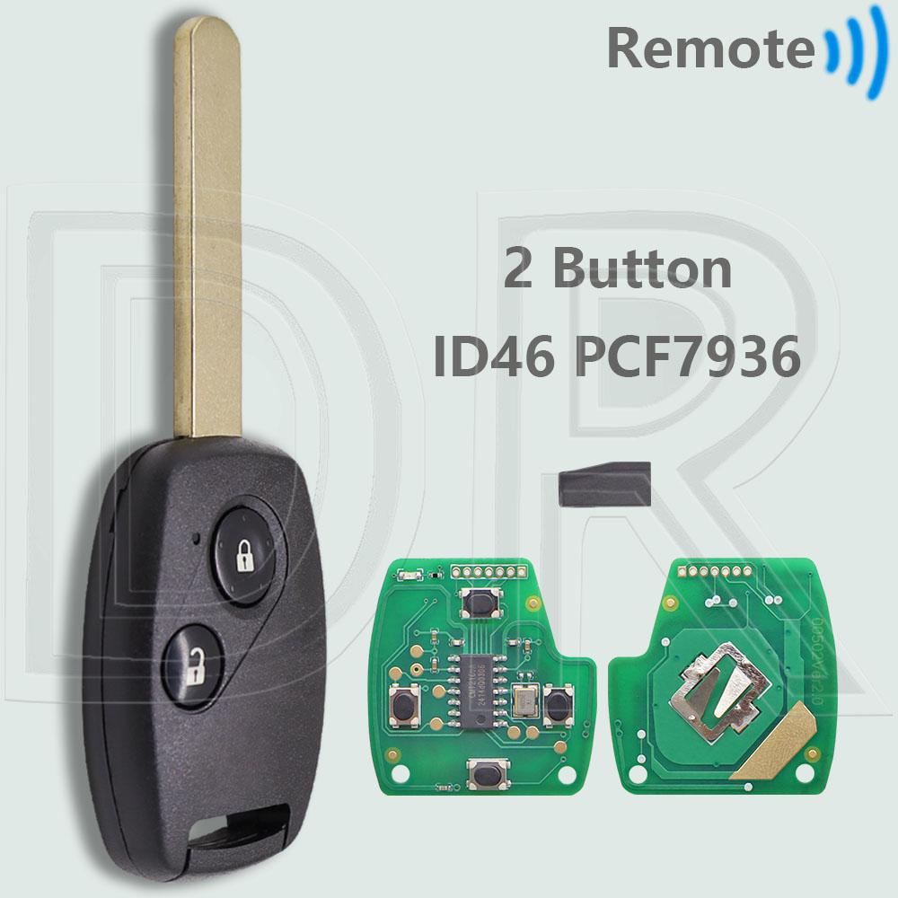 DR OUCG8D-380H/382H/384H-A ID46 PCF7936 313.8/315/433MHz Car Remote Key KR55WK49308 For Honda CIVIC Accord CR-V Pilot Odyssey