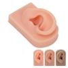 Silicone Ear Model Soft Flexible Right Ear Reusable Human Ear Model for Ear Piercing Training And Ea