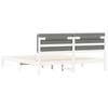 Bed Frame with Padded Headboard Light Grey 180 x 200 cm