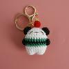 Cartoon Animal Doll Series Crochet Keychain Knitted Rabbit Keychain Cute Bear Keyring For Bag Pendant Custom Accessory