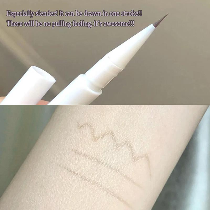 Flüssiger Eyeliner Liegender Seidenraupenstift Mattschatten Langlebiger wasserdichter, schnell trocknender Teebraunstift Glitzer-Augen-Make-up Beauty-Tools