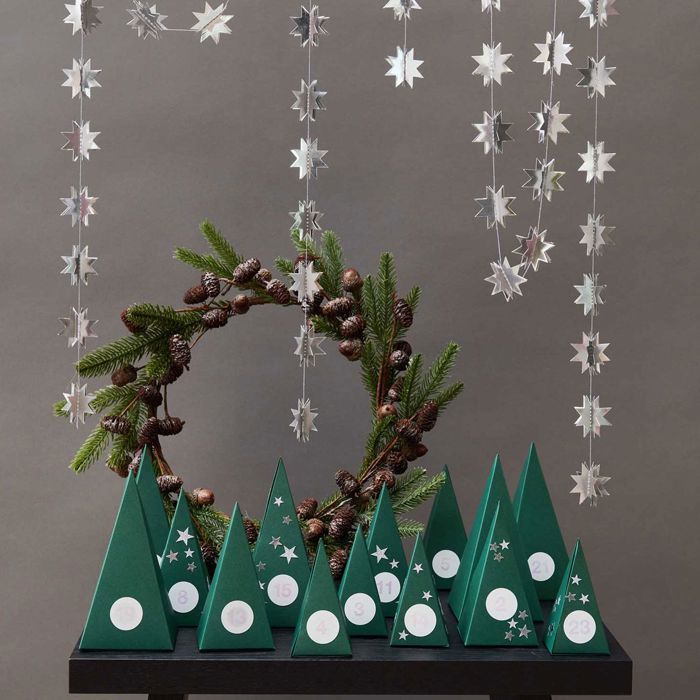 Couronne de Noël sapin givrés Ø 45 cm