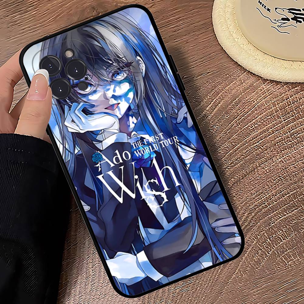 

Чехол для телефона певицы Ado для iPhone 16 15 14 13 12 11 17 Pro Max Простота Задняя сторона Мягкий чехол из ТПУ iPhone 12 pro