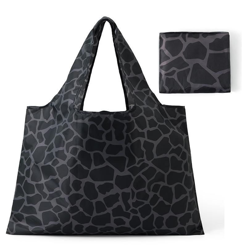 Borsa pieghevole portatile ultraleggera borsa per la protezione dell'ambiente borsa portaoggetti supermercato grande capacità borsa impermeabile per la spesa borsa a mano in tessuto