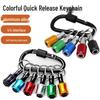 5-Piece Colorful Quick-Release Keychain Carabiner with Hex Handle Screwdriver Bit Extension Rods
