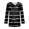 Womens Long Sleeve Tops Fall V Neck Long Sleeve Blouses Loose Fit Button Prints Casual Tees Clothes