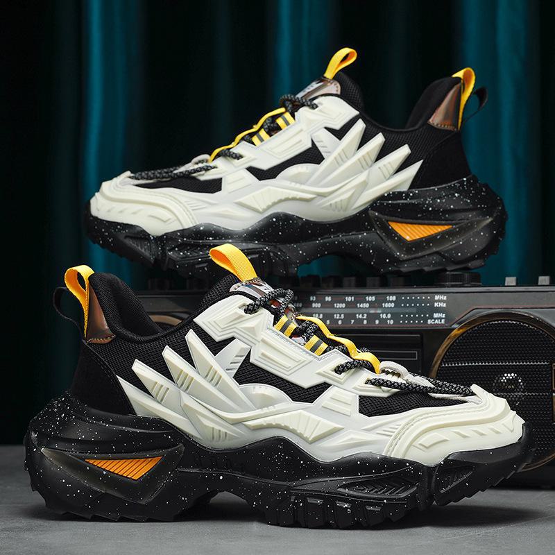 Men's 2023 Large Size Rotating Button Dad & Running Mecha Shoes