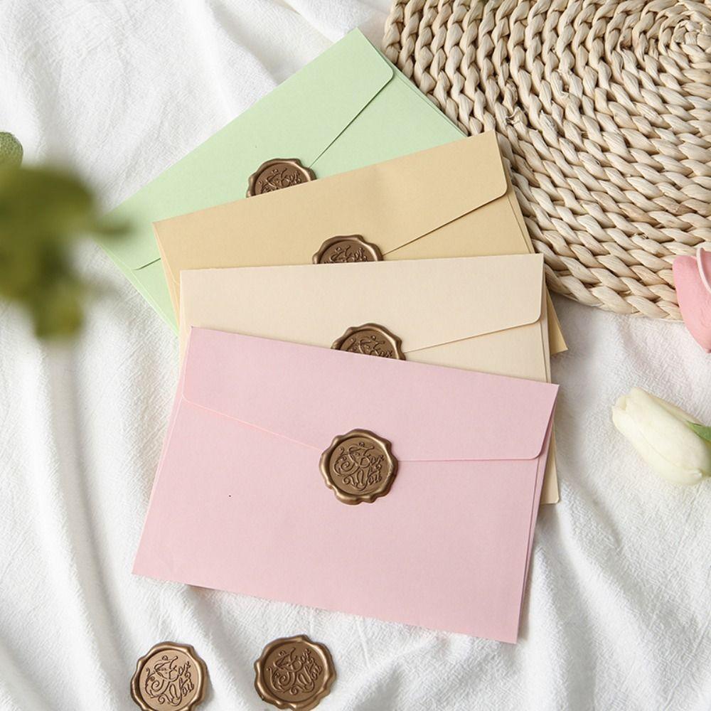 10pcs Mini Macaron Color Envelopes Candy Color Blank Macaron Color Greeting Cards High Appearance Card Packing Invitation Cards