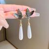 French Floral Pearl Tassel Earrings: Vacation Style, Sweet Temperament, High-End Luxury Jewelry for Women