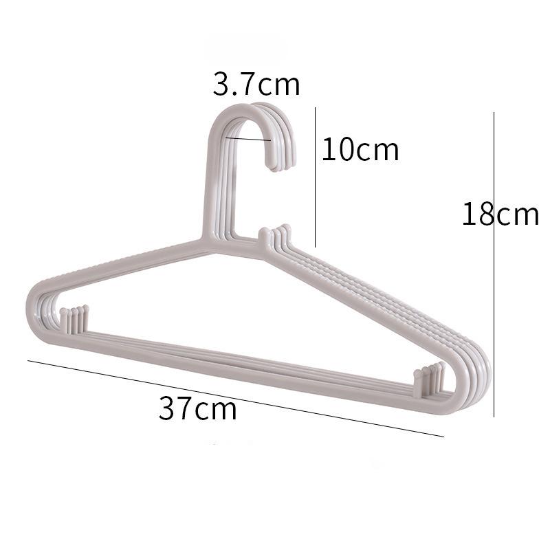 

Thickened Seamless Clothes Hangers Adult Clothes Drying Racks and Widened Clothes Supports on Dormitory Balconies 5pcs сірий колір