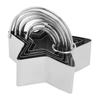 5PCS Cookie Cutter Set Stainless Steel Stars Shaped Biscuit Cutter Molds for Home Cake Kitchen