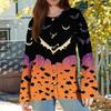 Women's Fashion Printed Long Sleeve Knitted Cardigan Button Down Jacket
