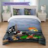 Asterix & Obelix Print 3Pcs Duvet Cover Set 1 Duvet Cover and 2 Pillowcases Soft Bed Linen For Household Bedroom