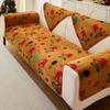 Winter Slipcover Father Christmas Funda Sofa Mats  Living Home Non-slip Sofa Cushion Couch Sofa Covers
