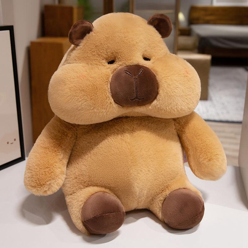 

Милая милая пухленькая кукла капибара, плюшевая игрушка, кукла хаски, детская компания, успокаивающая подушка, тряпичная кукла 23cm