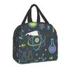 Custom Science Chemistry Laboratory Lunch Bag Men Women Thermal Cooler Insulated Lunch Boxes for Kids School Children