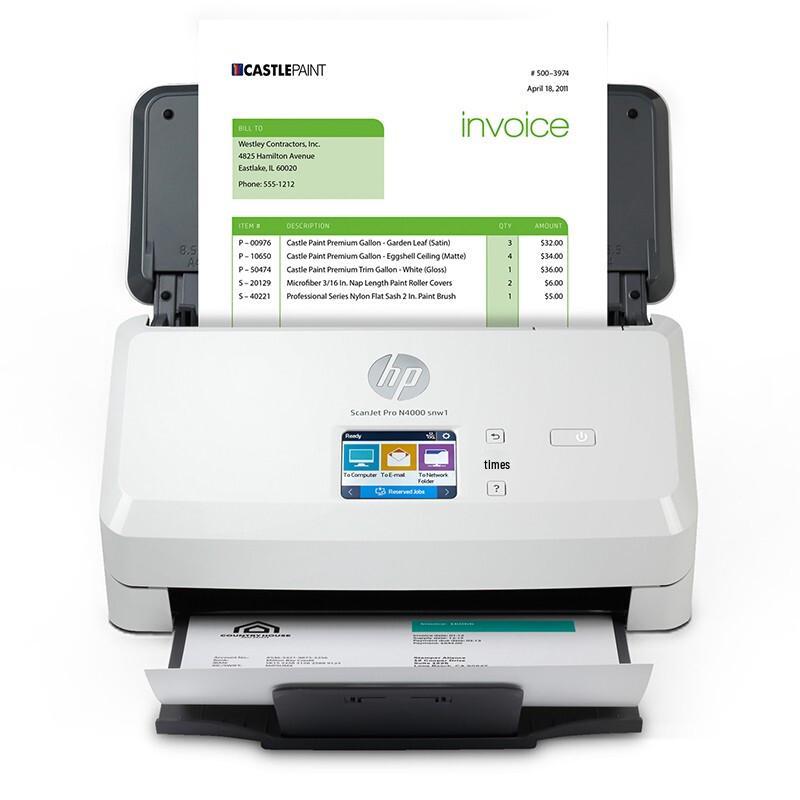 

HP ScanJet Pro N4000 snw1 Document Scanner CN plug (adapter included)
