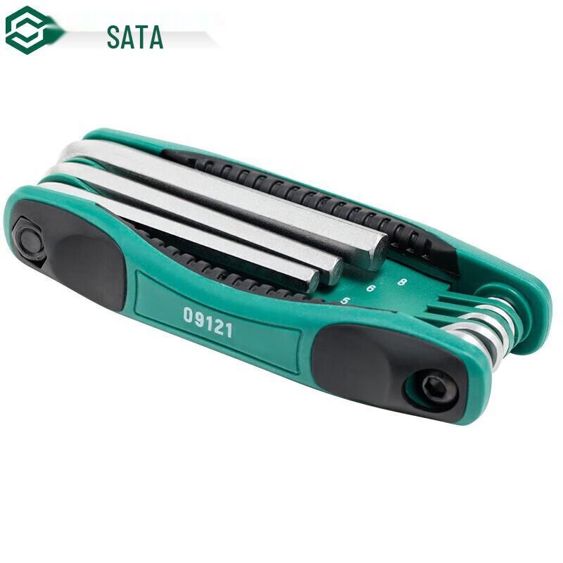 SATA 09121 8-Piece Folding Hex Key Set 8-piece