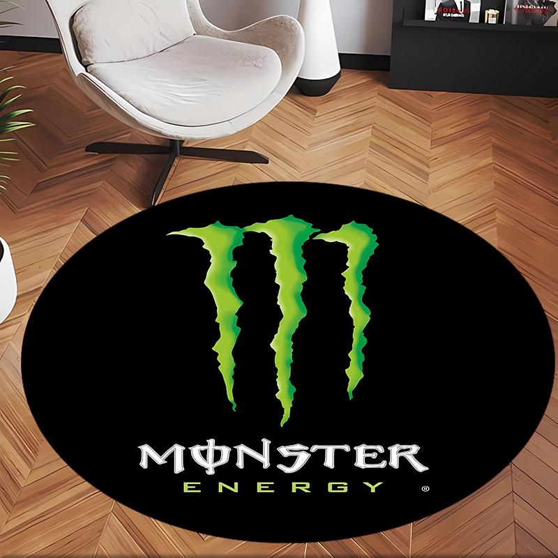 Monster (1) Runder Büroteppich Dekorativer Bodenteppich für Büro Schlafzimmer Wohnzimmer und Wohnbereich