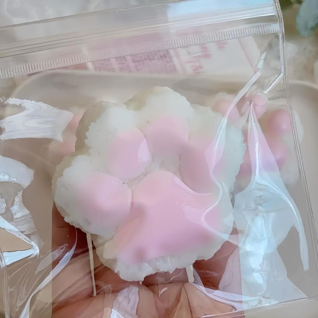 Squeeze Rice Ball Paw Print Bouncy Texture Watery and Stress Relief Relaxing Squeeze Durable Suitable for Children and Gift Toy, Shape, [New Feel!