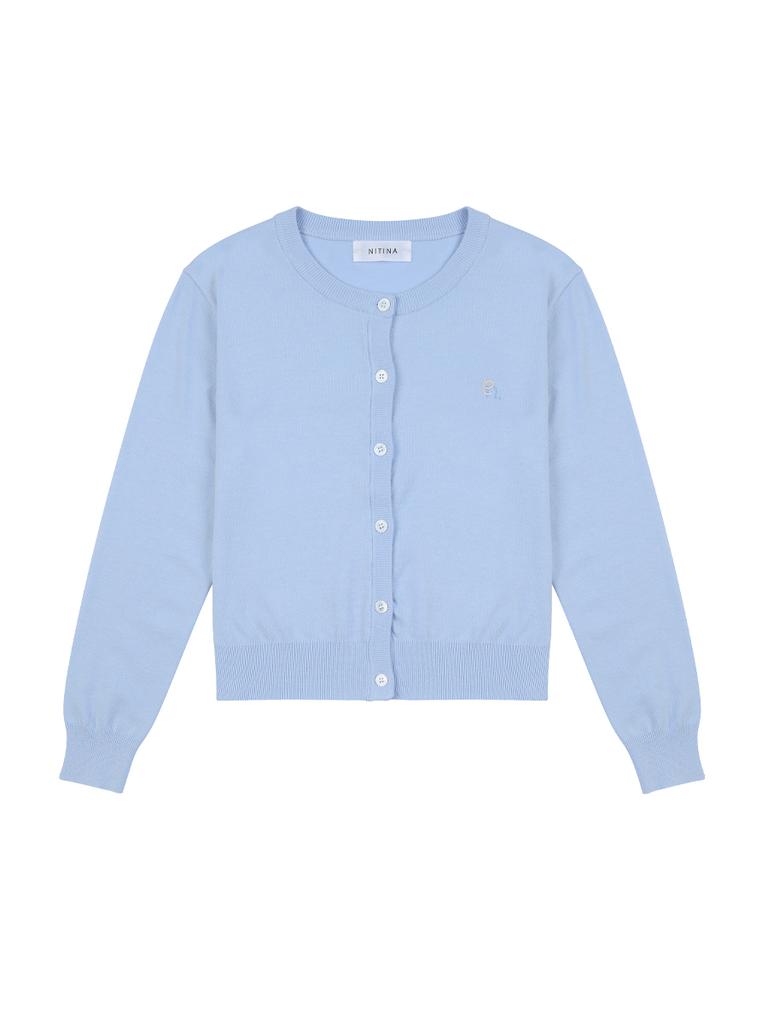 NITINA Basic Round Cardigan Bl