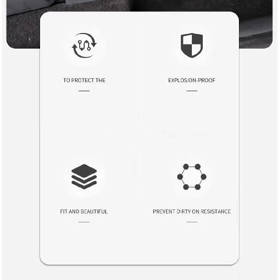 For Tesla Model YL 6-Seater / Y Juniper Central Control Side Extended Anti Kick Pads Leather Console Anti-dirty Protective Cover