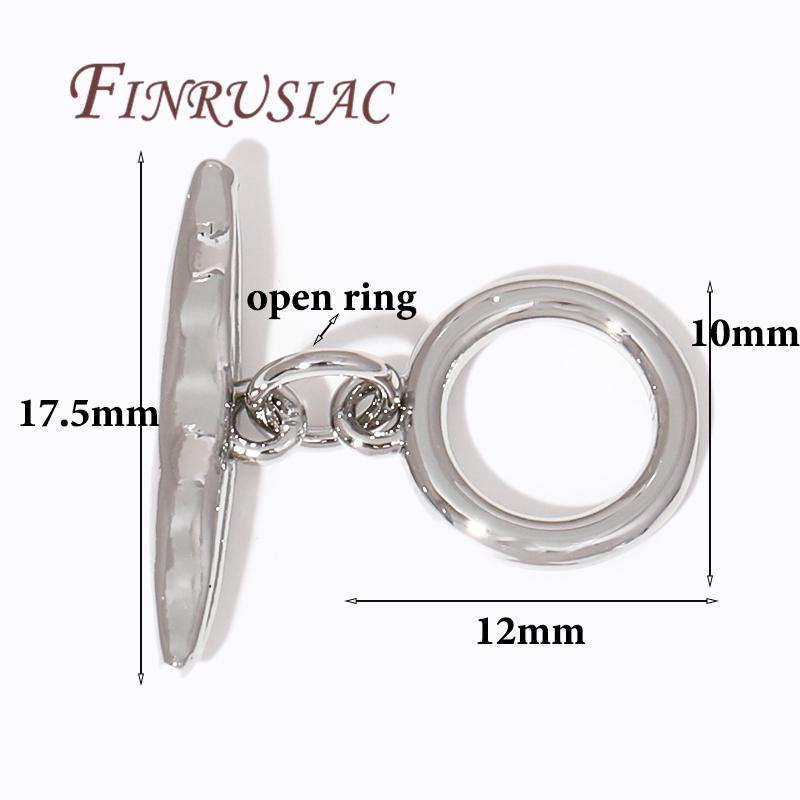 2/4Pcs 18K Gold Plated Toggle Clasps For Jewelry Making Supplies,Brass OT Clasp Connector For Bracelets Findings DIY