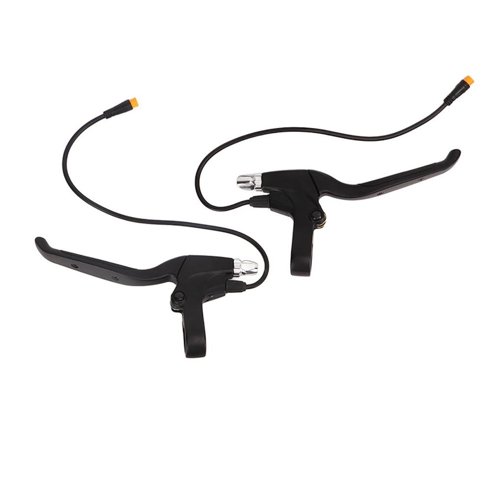 1Pair Waterproof Interface Electric Bike Brake Levers Brake Handles  Electric Bicycle Accessories