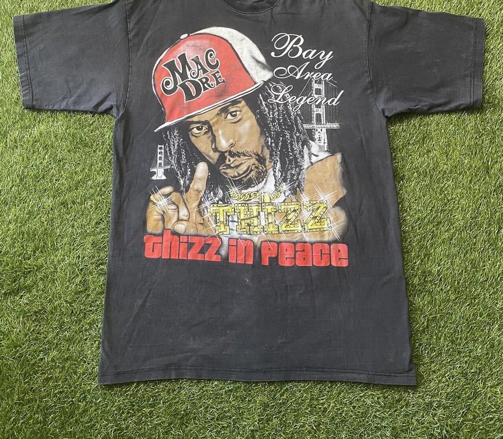 Vintage Mac Dre Thizz In Peace Cotton Black S-234XL Unisex Shirt AA1380 Unisex T-Shirt S