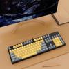 Hot-Swappable 104-Key Mechanical Gaming Keyboard for Girls, Wired, Blue/Black/Brown/Red Switches, Dual-Color Design