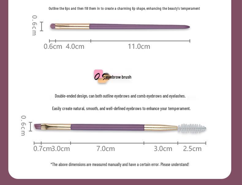 Purple Sweet Potato 9-Piece Makeup Brush Set - Synthetic Fibers for Eyeshadow, Foundation & Powder