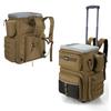 Goture Travel Fishing Carry Case with Pull Shoulder Large with Rain Khaki Ideal for Outdoor and Travel Bag, Carry-on Bag, Bag, Handle, Strap,