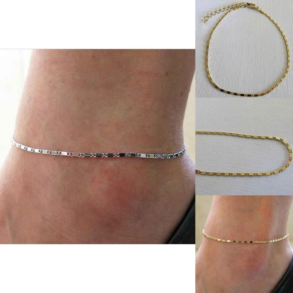 Premium Quality Simple Gold Plated Chain Anklet For Women With Timeless Appeal