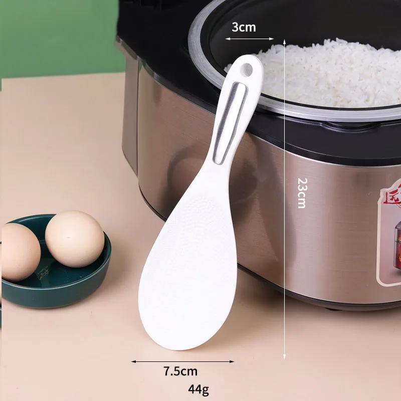 PP Materiál Lžíce na rýži Nepřilnavá rýže Vysoká teplota Nerezová rukojeť Lžíce na rýži Domácí Kuchyňské doplňky