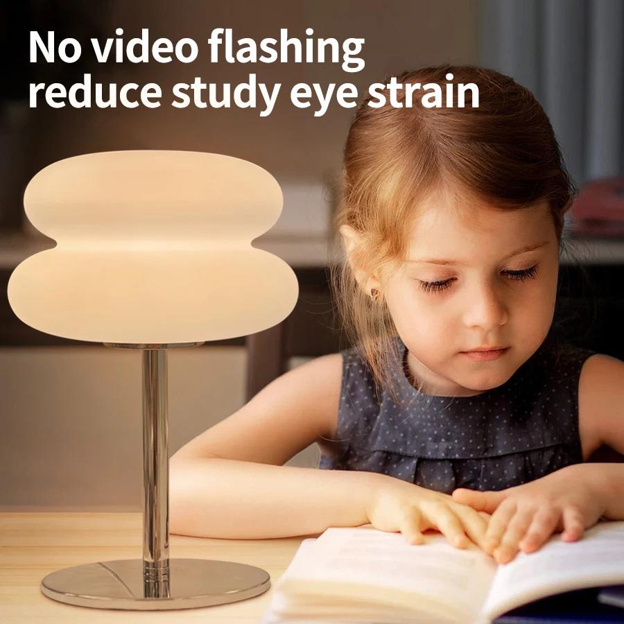 LED Table Lamp Trichromatic Dimming Creative Atmosphere Night Lights Eye Protection For Bedroom Living Room Decor Lighting