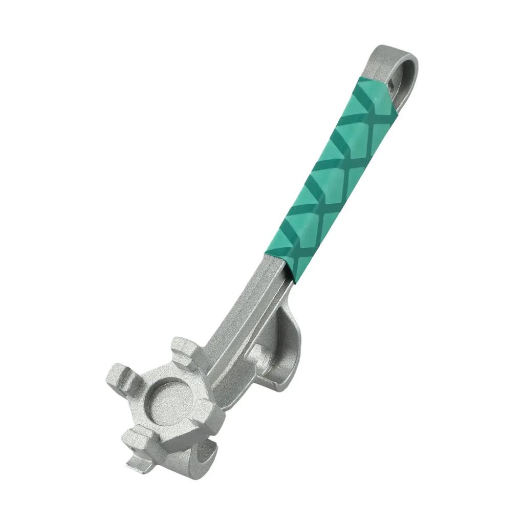 Easy Carry Can Opener Tool Can Opener Multi-functional Tool Green Silver Drum Wrench Safe And Reliable 1-piece Design