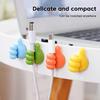 10Pcs Thumb Cable Manager Multifunctional Wire Desk Organizer Clip Data Cable Holder Self Adhesive Key Hanger Thumb Up Hook