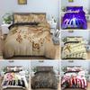 Music Theme 3D Microfiber Musical Symbols Comforter Cover Violin Piano Pattern Bedding Set Twin King Single Queen Size