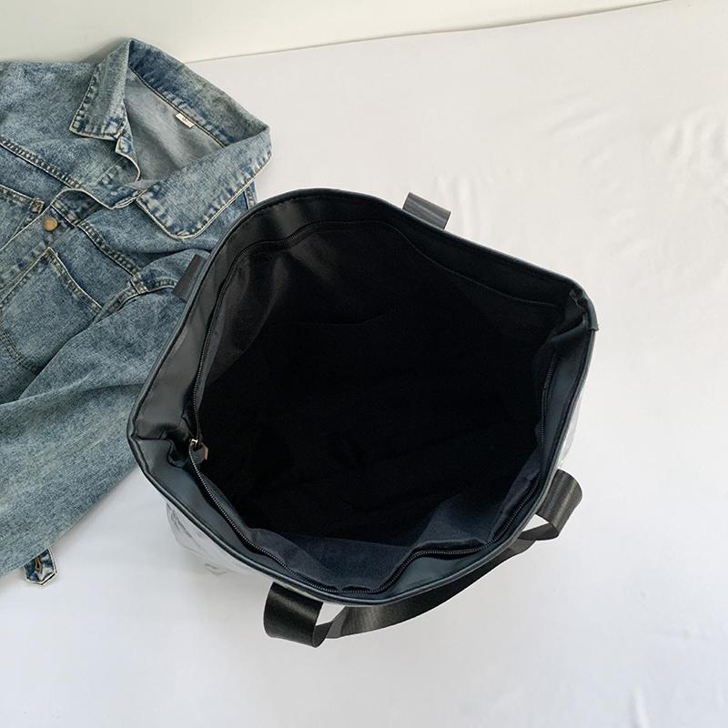 Ladies Tote Handbags Large Capacity Cotton Padded Shopping Bag Rhombus Portable Handbag Quilted Solid For Leisure Travel