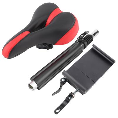 Durable Adjustable Electric Scooter Seat Saddle For Xiaomi M365 Scooter Black Red