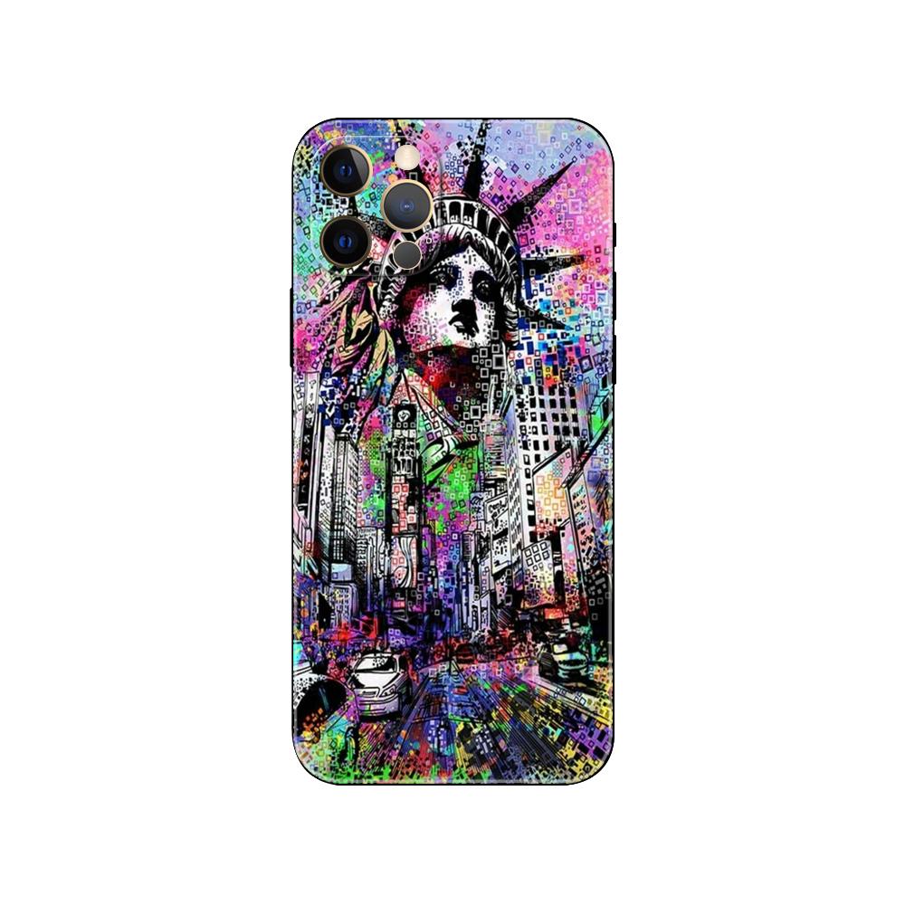 Custodia per telefono Cool Man Antigas mask per iphone 5 5s 2020se 6 6s 7 8 plus x 10 XR XS 11 12 13 mini pro MAX cover posteriore in tpu nero