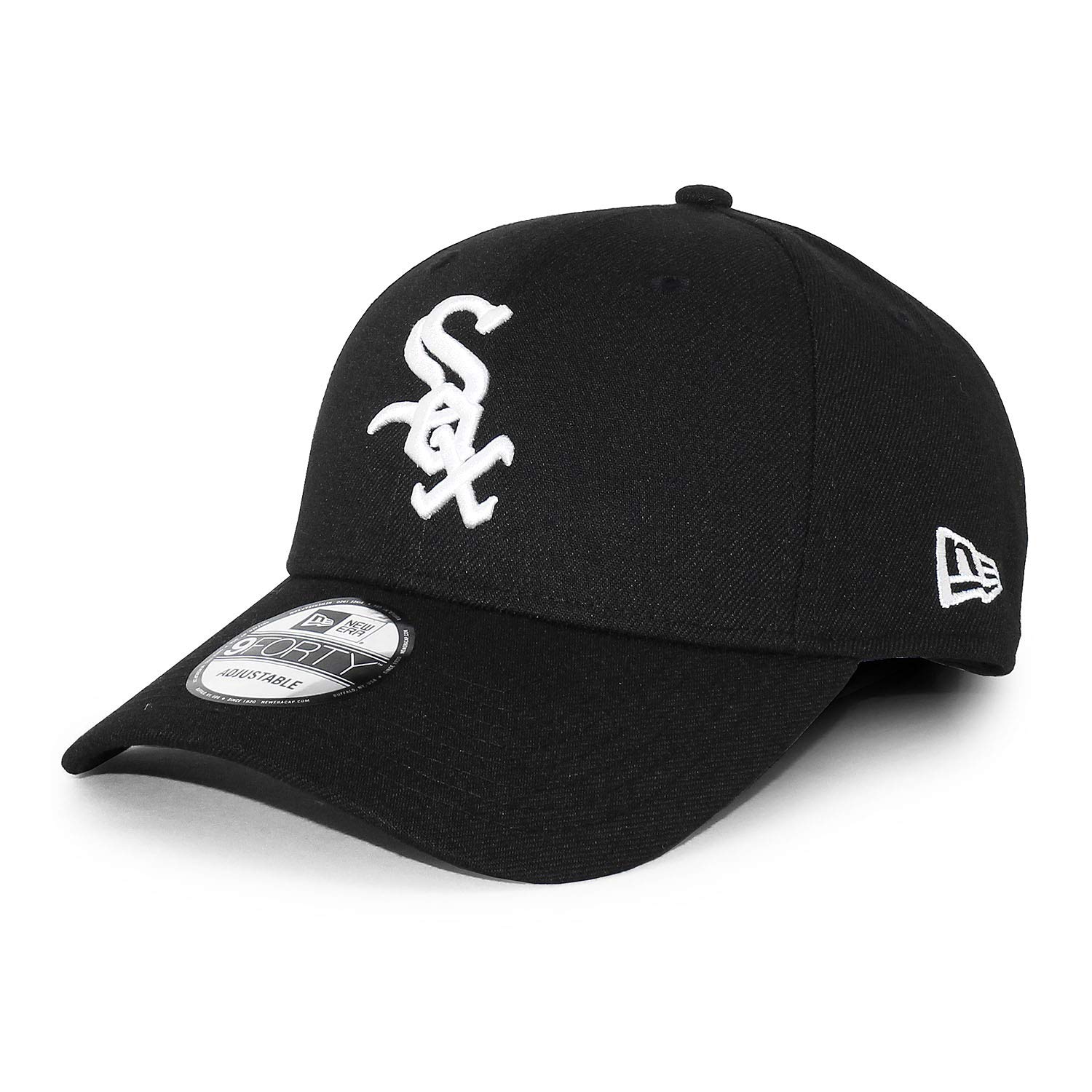 

New Era MLB Chicago White Sox Adjustable Strapback USA Model Black Cap, [10047515] [Used]