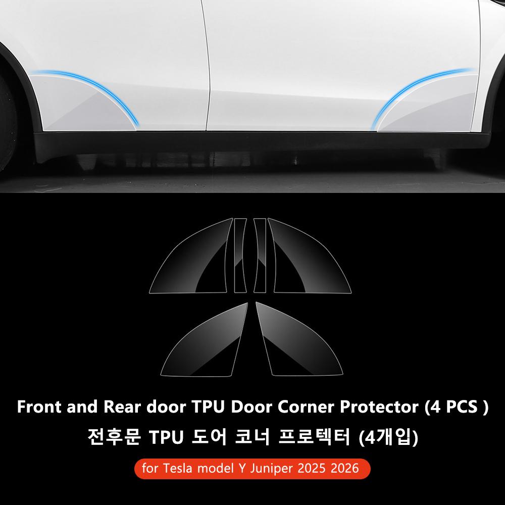 YZ for Tesla Model Y Juniper Car Door Protection TPU Film Car Door Edge Guard Anti-scratch Waterproof Sticker 2026 Accessories