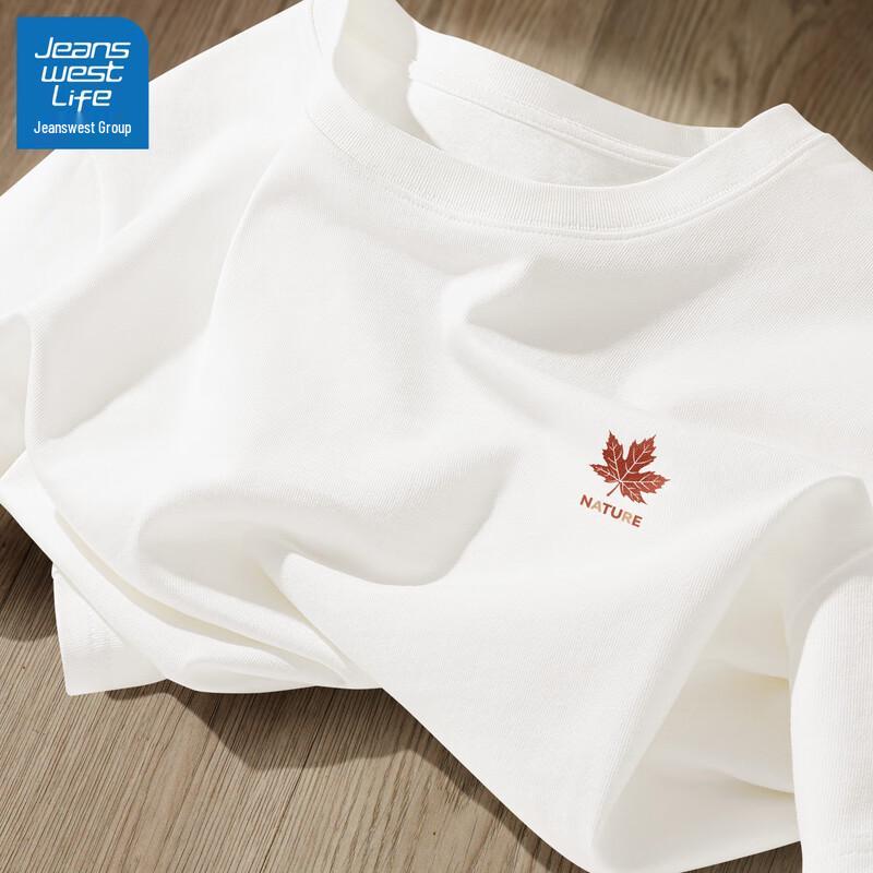 JEANSWEST LIFE Men s 2025 Round Neck Pure Cotton Short Sleeve T-Shirt XL